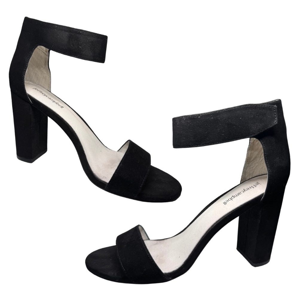 Jeffrey Campbell Black Ankle Strap Heels (worn once) Size 9